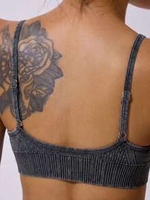 Slayform Women's Grey Seamless Sports Tank Top - Grey - View 3