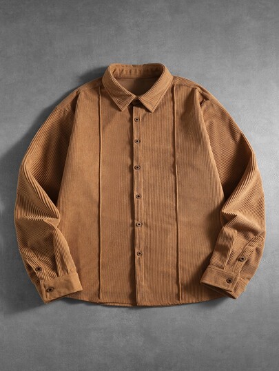 SLATEMANN Men's Casual Daily Wear, Essential For Outings, INS Style, Glamorous Party, Street Mature, Loose Fit Shirt
