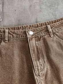 AXEPEAK Men's Fashion Casual Washed Set - Brown - View 11
