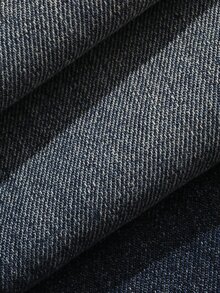 DAZY Celana Jeans Denim Longgar Kasual Wanita dengan Blok Warna untuk Musim Gugur - Grey - View 10