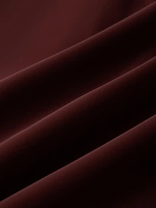 Lavishia 口袋式 PUBermuda 短褲，時尚優雅，秋冬 PU 短褲 - 酒紅色 - 查看 6