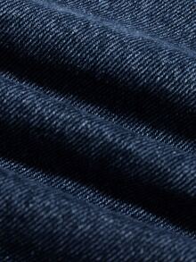 GlowEve Fashion Women's Button-Front Cropped Jacket And Skirt Washed Denim Set - Dark Wash - View 4