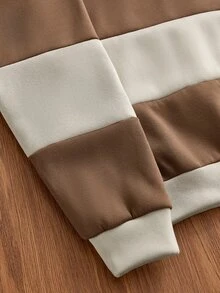 NORVETH 男士春秋休閒標準尺寸黑色刺繡領圓領套頭衛衣 - 彩色 - 查看 4
