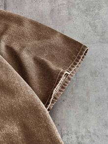 AXEPEAK Men's Fashion Casual Washed Set - Brown - View 14