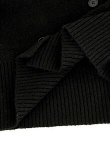 GlowEve Cardigan Wanita Warna Polos Kasual Serbaguna untuk Sehari-hari - Hitam - View 7