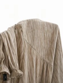 Al Najma Plus Size Women's Arabian Dress - Apricot - View 8