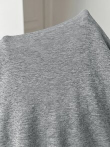 SHEIN 青少年女孩字母印花針織套頭衛衣 + 針織緊身褲 2件套，休閒時尚日常百搭 - 灰色 - 查看 7