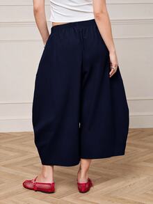 COUREZ Women Pants - Navy Blue - View 3