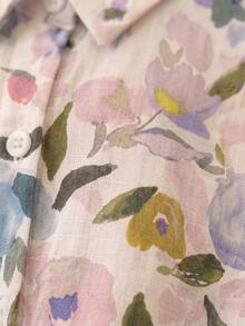 Attitoon Women's Elegant Commute Floral Print Blouse - Multicolor - View 3