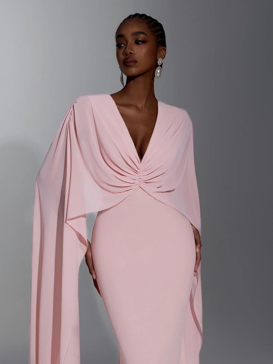 Elitara Elegant Formal Romantic Fashionable Stretch Chiffon Shawl With ...