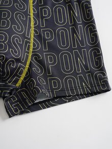 SpongeBob SquarePants | SHEIN Celana Dalam Boxer Pria dengan Motif Huruf Kartun - Hitam - View 6