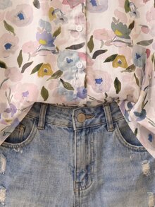 Attitoon Women's Elegant Commute Floral Print Blouse - Multicolor - View 4