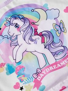 Chillnights My Little Pony X SHEIN 2pcs Fantasy Pony Cartoon Print Underwear - Multicolor - View 7