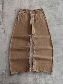 AXEPEAK Men's Fashion Casual Washed Set - Brown - View 5