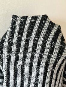RiviMae Women's Colorblock Design Pullover Sweater - Black and White - View 8