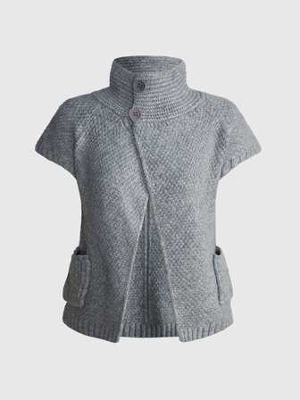Autumn/Winter Vintage Y2K Asymmetric Placket All-Match Versatile Casual College Style Women's Cardigan