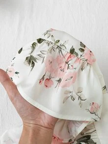 SHEIN Baby Girl & Mom Matching Floral Print Vacation Dress - Baby Pink - View 7