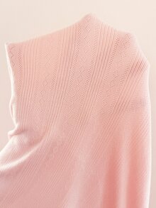Snug Reverie طقم بيجامة بأكمام طويلة مع فيونكة وحافة مكشكشة مزينة بالدانتيل ملابس منزلية - وردي فاتح - مشاهدة 6