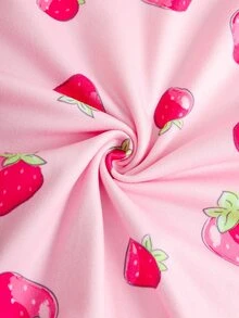 LOONEY TUNES X SHEIN Baby Girl Cartoon Print Casual Daily Long Sleeve Jumpsuit - Pink - View 6