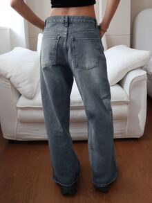 Dazy Tall Women's Casual Versatile Daily Travel Denim Jeans With Pocket And Button Fall - Medium Wash - View 9