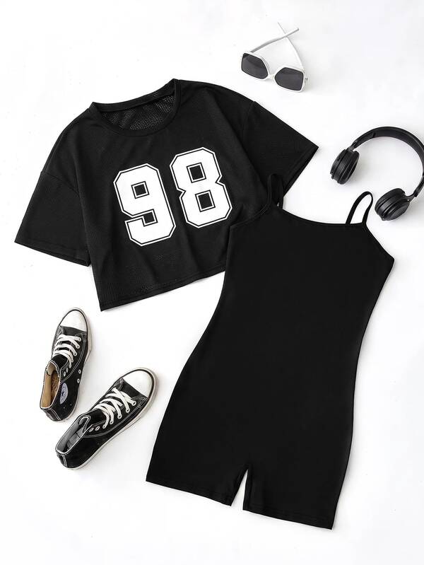 StreetHx Women's Digital Print T-Shirt & Shorts Sports Set
