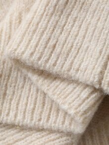 Dazy Kids Boys (Small) Crew Neck Pullover Loose Casual Basic Sweater Top, Autumn/Winter - Beige - View 8