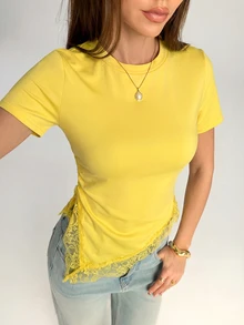 Women T-Shirts - Yellow - View 5
