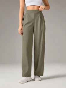 OutZeal Women's Sports Series Loose Straight Leg Pants - Khaki - View 9