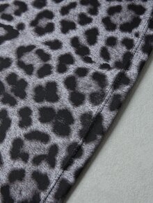 Dewbera Dewbera Women's Spring/Summer Long Leopard Print Sports Leggings With Butt-Lifting Effect, Hot-Selling - Black - View 6