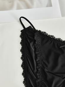 Lowkey Lull 1pc Seamless Underwear, Simple & Comfortable - Black - View 3