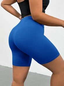 SHEIN Essnce 3件組大尺碼時尚休閒緊身底層短褲 - 彩色 - 查看 9