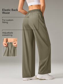 OutZeal Women's Sports Series Loose Straight Leg Pants - Khaki - View 2
