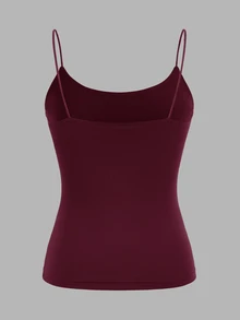 SHEIN EZwear 4件組 春夏基礎款細肩帶背心 - 彩色 - 查看 4