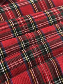 Comfortcana Plus Size Women's Spring/Summer Plaid Pants - Red - View 6