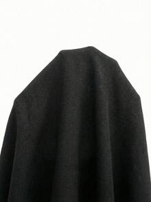 Slaydiva 大尺碼女款純色抓皺修身百搭休閒短袖T恤 - 黑色 - 查看 8