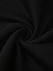 Resyla Men 男士馬馬印花長袖抽繩連帽寬鬆拉鍊運動外套 - 黑色 - 查看 5