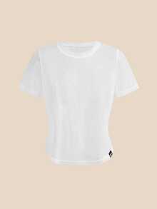 SHEIN Cheerettes 女款休閒網紗透視牛仔運動T恤2件套 - 彩色 - 查看 12