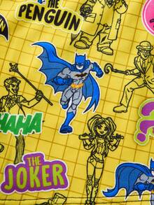 BATMAN X SHEIN 4pcs DC Joker Cartoon Tween Boy Boxer Briefs, 4-Needle 6-Thread Seamless Craftsmanship - Multicolor - View 7