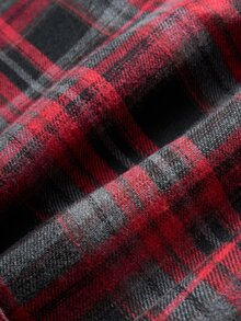 Manfinity Homme Men's Casual Plaid Long Sleeve Shirt, Autumn - Multicolor - View 6