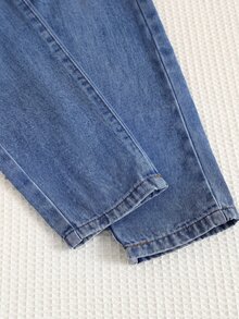 2件組小男孩可愛白色秋季運動衫與藍色丹寧運動服，返校季夏季校園，兒童長袖小男孩兩件式牛仔套裝 - 彩色 - 查看 6