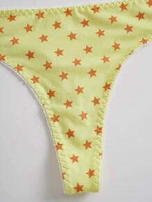 SpongeBob SquarePants | SHEIN Women's Cartoon Print Lingerie Set - Yellow - View 8