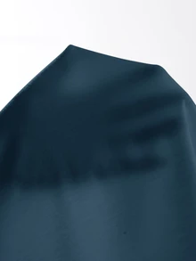 SHEIN BASICS 大尺碼純色圓領連身衣女款夏季穿搭 - 藏蓝色 - 查看 6