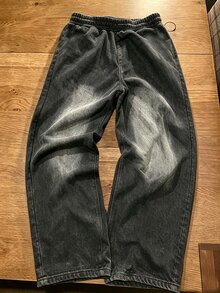 IslaSuriya 男士仿丹寧星星印花時尚街頭休閒運動長褲 - 彩色 - 查看 2