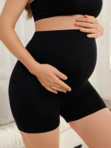Moonlight&Mama Women's Best-Selling Fashionable Comfortable Minimalist Solid Color High-Value High-Quality Seamless Maternity Panties 3-Pack - Multicolor - View 8