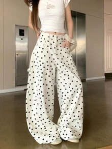 DAZY Women's Polka Dot Button Pocket Casual Versatile Daily Wear Jeans Fall Vacation - White - View 7