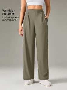 OutZeal Women's Sports Series Loose Straight Leg Pants - Khaki - View 4
