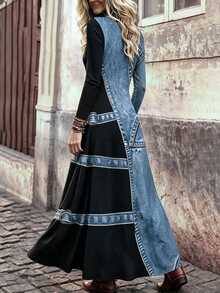 Plus Size Cosplay Clothing - Blue - View 4