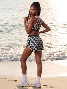 CAJUNI Summer Vacation Beach Sports Shorts - Multicolor - View 2