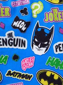 BATMAN X SHEIN 4pcs DC Joker Cartoon Tween Boy Boxer Briefs, 4-Needle 6-Thread Seamless Craftsmanship - Multicolor - View 6