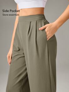 OutZeal Women's Sports Series Loose Straight Leg Pants - Khaki - View 5